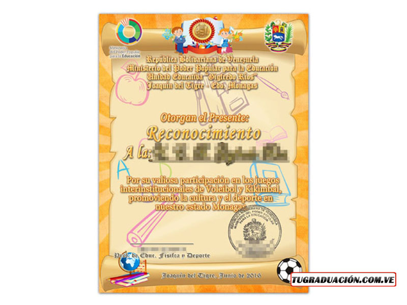 Modelo de Reconocimiento a institución