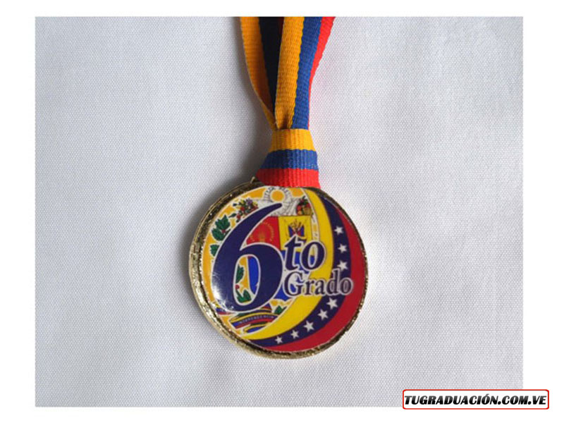 Medalla de graduación de 6to grado